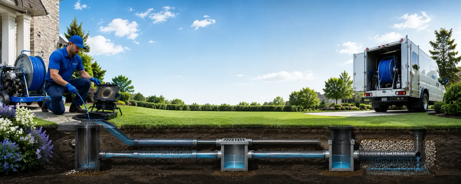 Outdoor drain cleaning information for Hume, MO